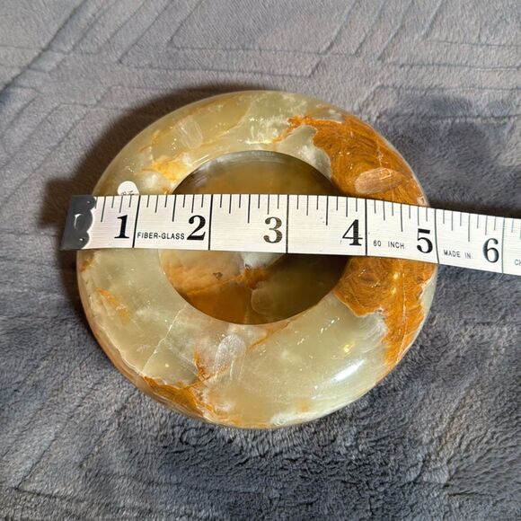 Gorgeous Natural Stone Ashtray or Trinket Box Heavy BRAND NEW Great Gift - Picture 7 of 12